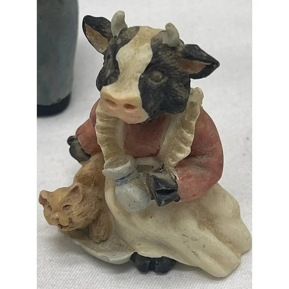 Vintage LOT of 12 Cow Figurines Great Condition - Picture 8 of 16